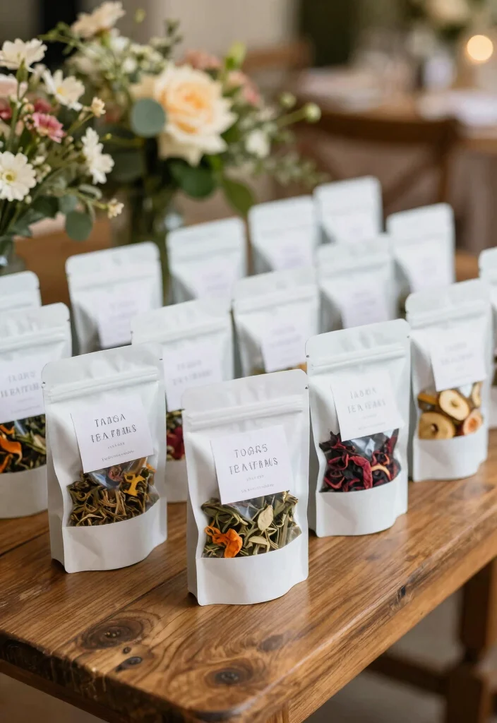 15 Creative Wedding Favor Ideas for Modern and Stylish Weddings 65 15 Creative Wedding Favor Ideas for Modern and Stylish Weddings 15. Tea Blends A Sip of Comfort 0