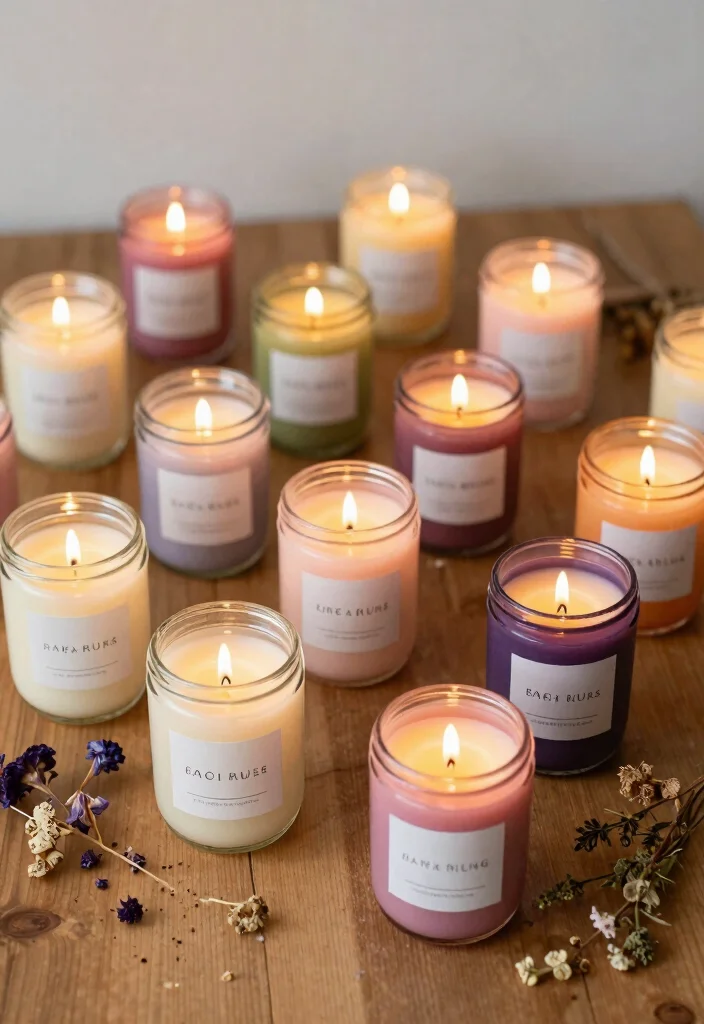 15 Unique Wedding Favor Ideas That Feel Personal and Not Overdone 4. Custom Candles 0