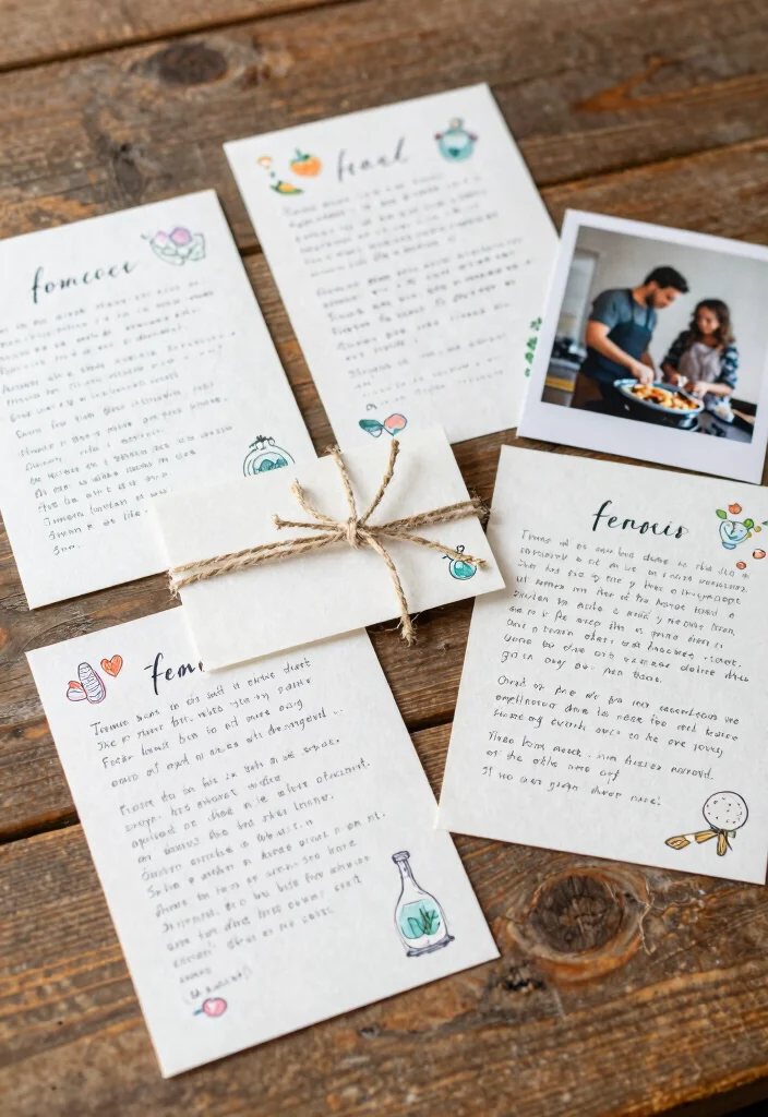 15 Unique Wedding Favor Ideas That Feel Personal and Not Overdone 9. Handwritten Recipe Cards 0