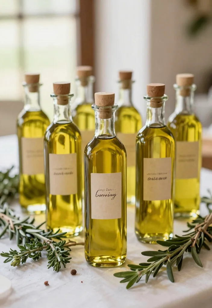 15 Wedding Guest Favor Ideas That Feel Thoughtful and Useful 12. Infused Olive Oil 0