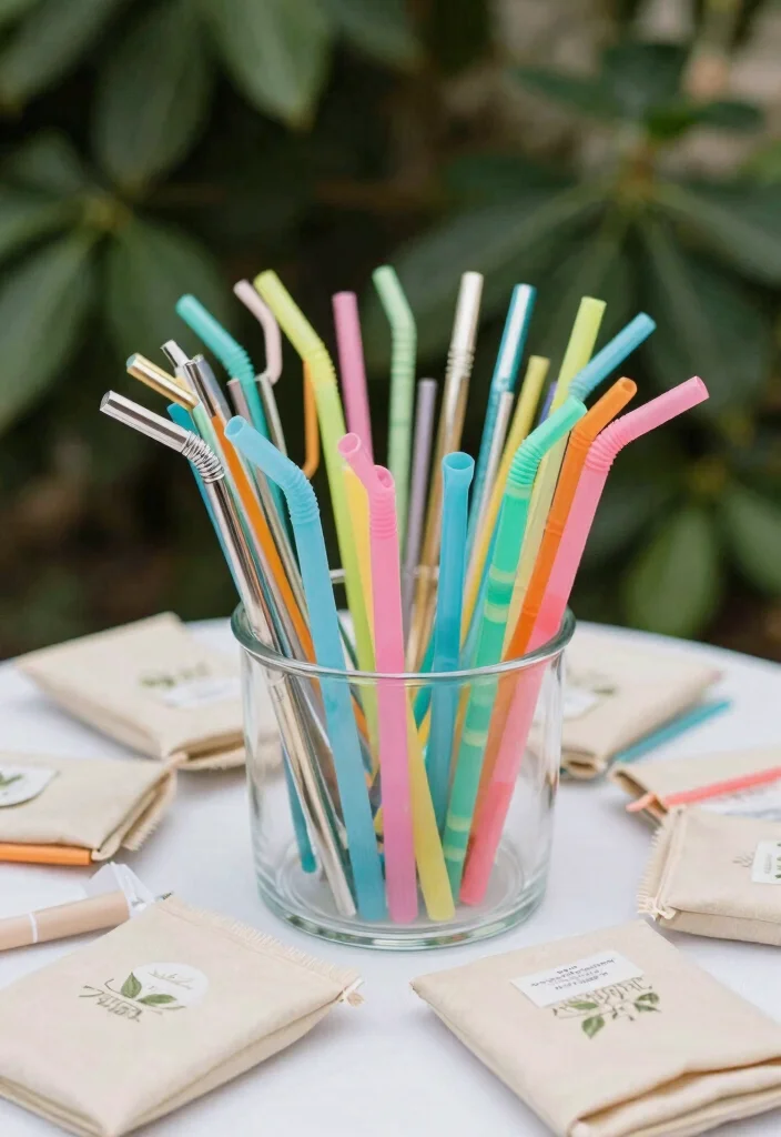 15 Wedding Guest Favor Ideas That Feel Thoughtful and Useful 4. Reusable Straws 0
