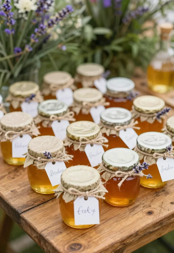15 Wedding Guest Favor Ideas That Feel Thoughtful and Useful 7. Mini Jars of Honey 0