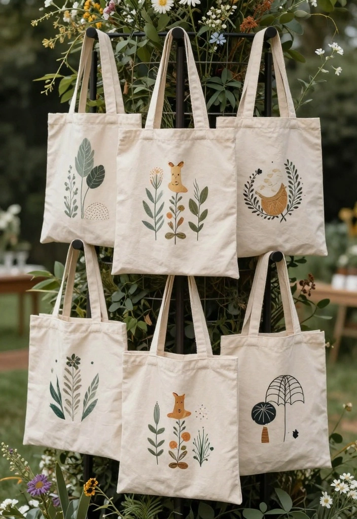 15 Wedding Guest Favor Ideas That Feel Thoughtful and Useful 8. Eco Friendly Tote Bags 0