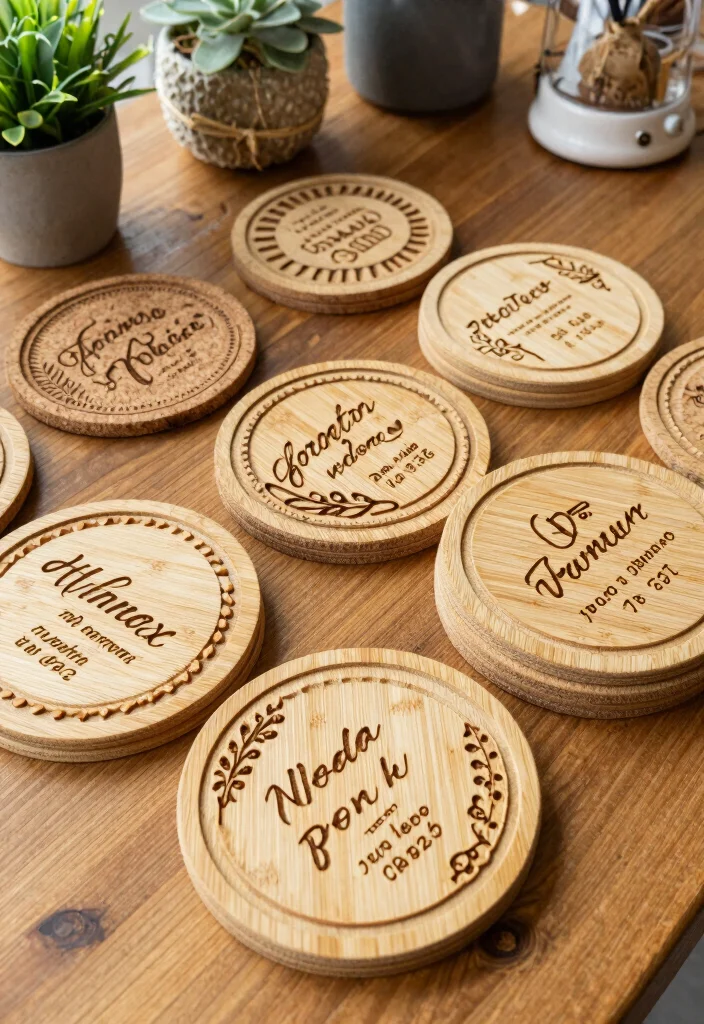 15 Wedding Guest Gift and Party Favor Ideas That Feel Thoughtful 29 15 Wedding Guest Gift and Party Favor Ideas That Feel Thoughtful 9. Recyclable Coasters 0