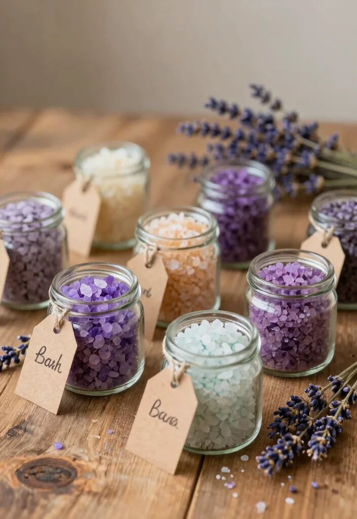15 Wedding Party Favor Ideas Guests Will Appreciate 10. Natural Bath Salts 0