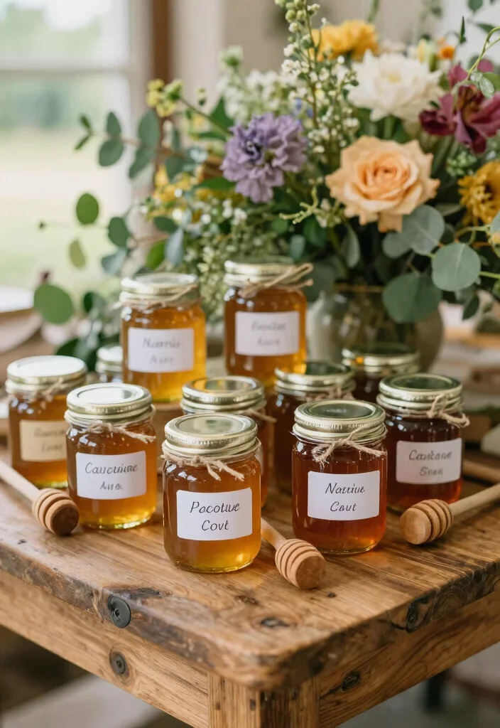 15 Wedding Party Favor Ideas Guests Will Appreciate 12. Local Honey Jars 0