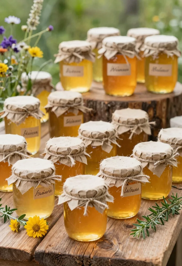 15 Wedding Party Favor Ideas That Work for Any Wedding Style 12. Natural Honey Jars 0