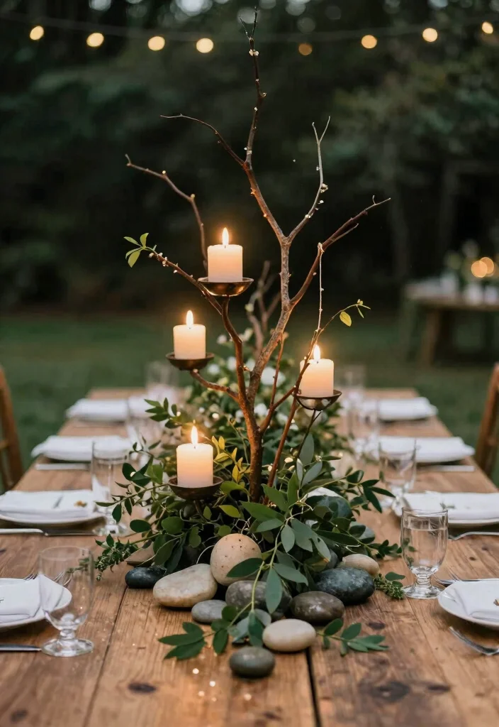 16 DIY Wedding Decoration Ideas That Are Easy and Budget Friendly 15 16 DIY Wedding Decoration Ideas That Are Easy and Budget Friendly 5. Nature Inspired Centerpieces 0