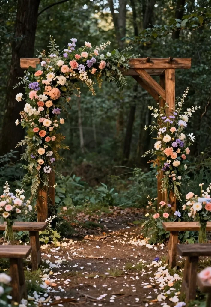 16 Dream Wedding Decoration Ideas for a Fairytale Celebration 1. Whimsical Floral Arches 0