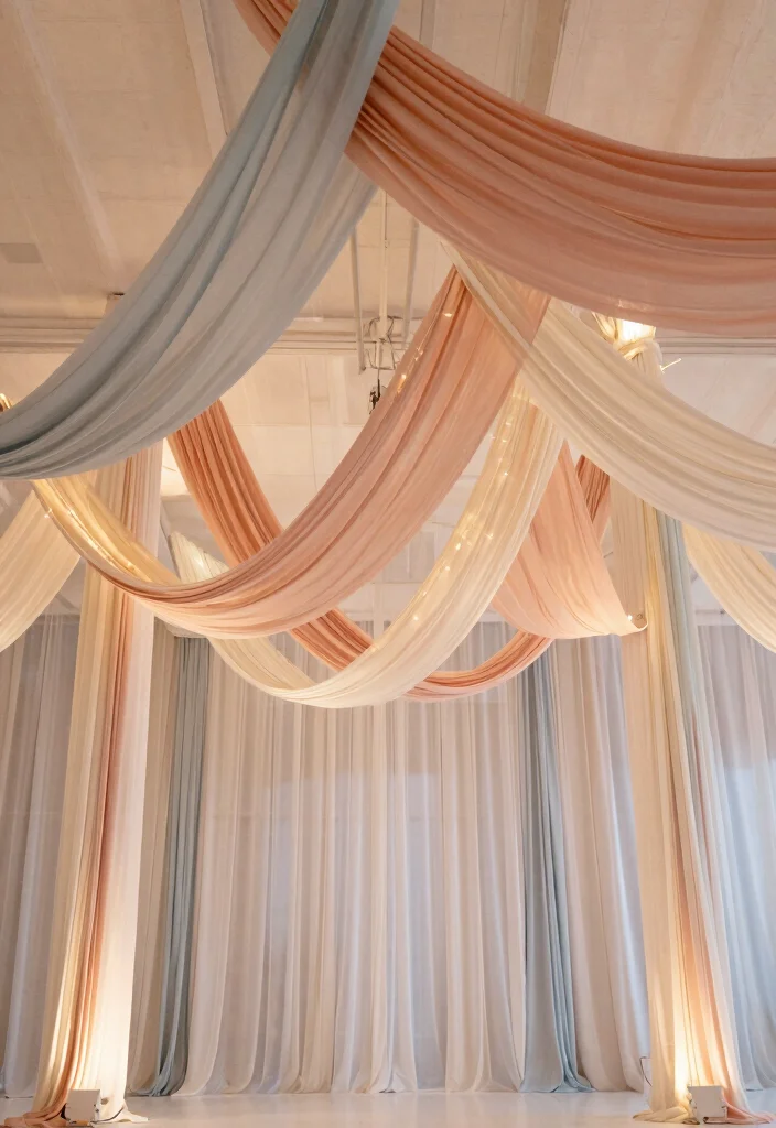 16 Dream Wedding Decoration Ideas for a Fairytale Celebration 10. Ethereal Drapery 0
