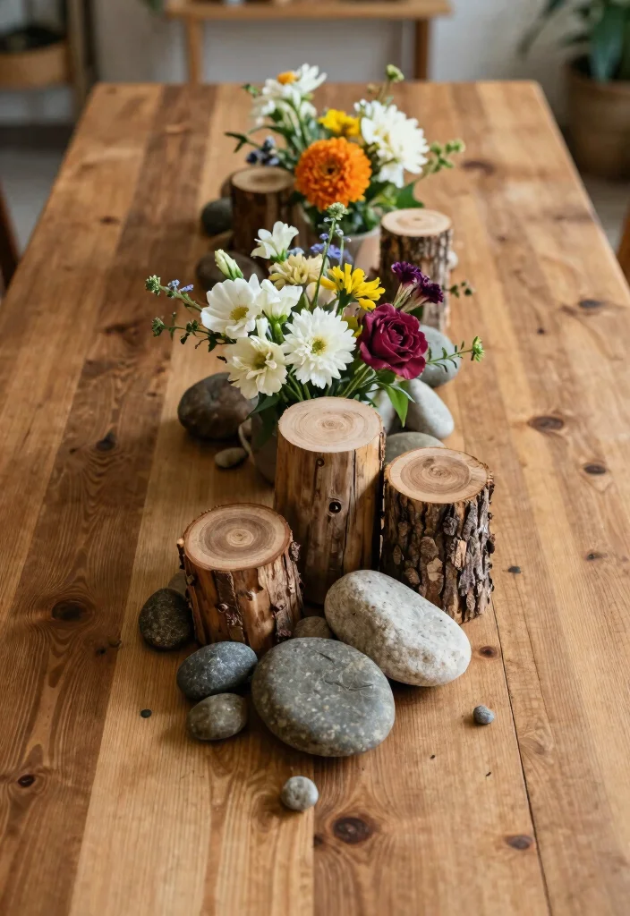 16 Dream Wedding Decoration Ideas for a Fairytale Celebration 11. Nature Inspired Centerpieces 0