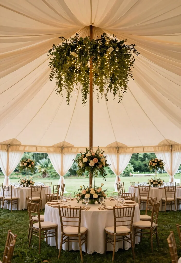 16 Dream Wedding Decoration Ideas for a Fairytale Celebration 6. Dreamy Canopy Tents 0