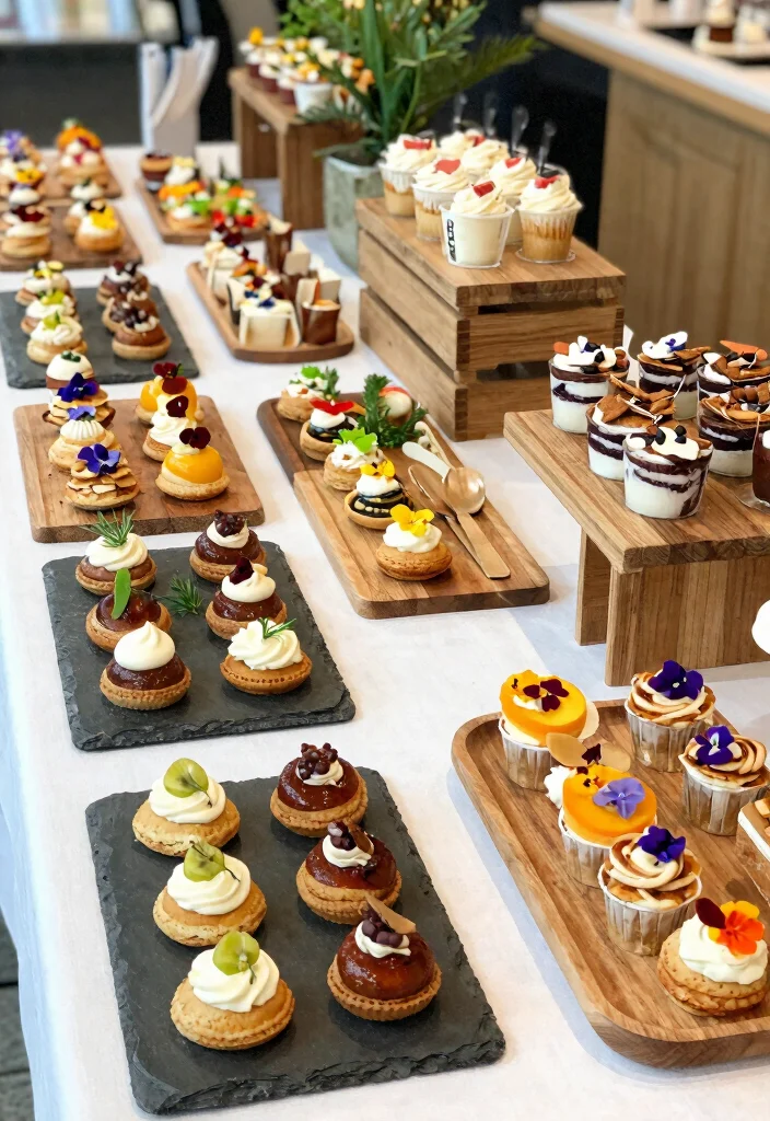 16 Engagement Party Decoration Ideas That Look Stylish on Any Budget 8. Thematic Dessert Bar 0