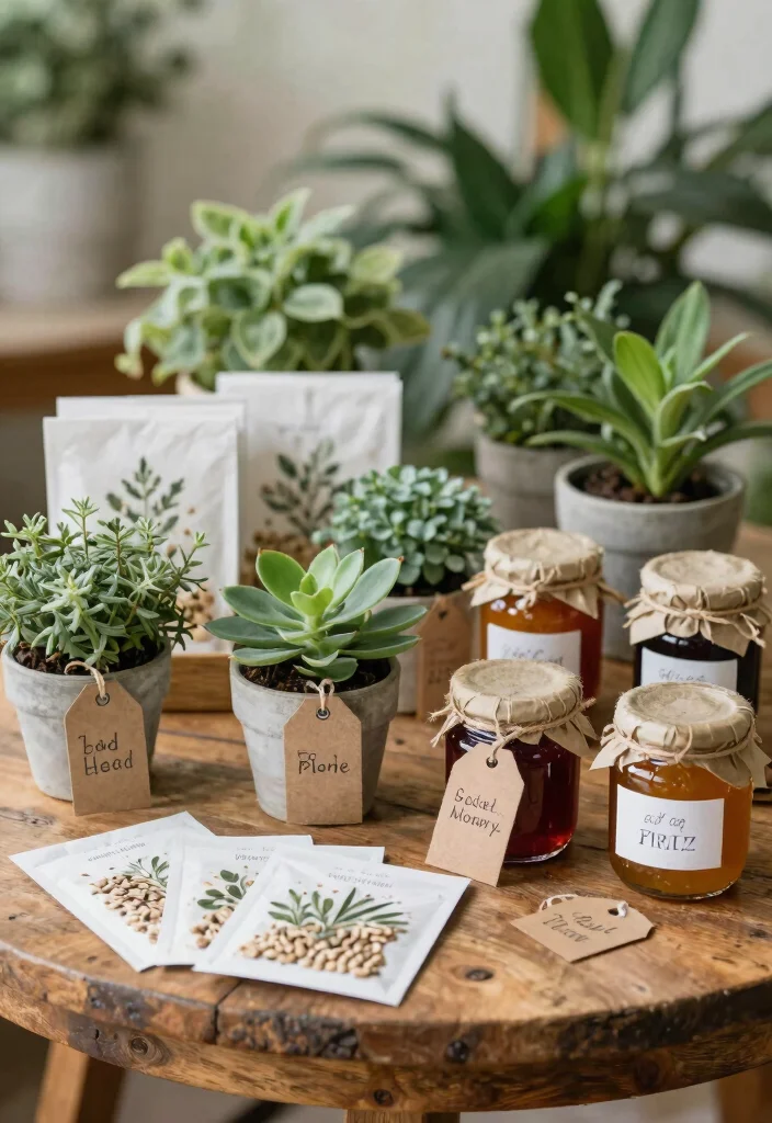 16 Outdoor Wedding Decoration Ideas That Feel Natural and Stylish 12. Nature Inspired Favors 0