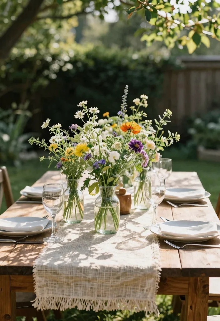 16 Outdoor Wedding Decoration Ideas That Feel Natural and Stylish 2. Elegant Outdoor Centerpieces 0