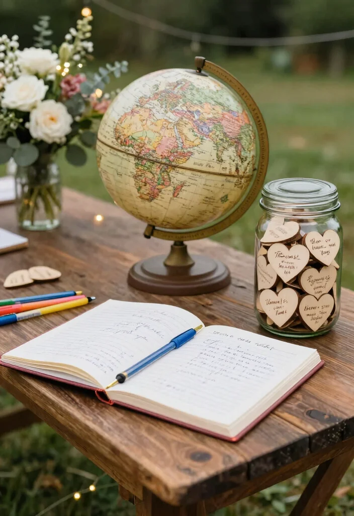 16 Outdoor Wedding Decoration Ideas for Natural and Open Venues 11. Unique Guest Book Alternatives 0