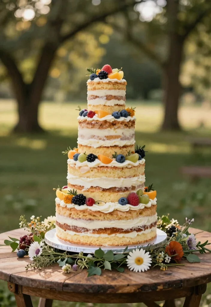 16 Wedding Cake Design Ideas That Look Elegant and Timeless 23 16 Wedding Cake Design Ideas That Look Elegant and Timeless 3. Naked Cakes 0