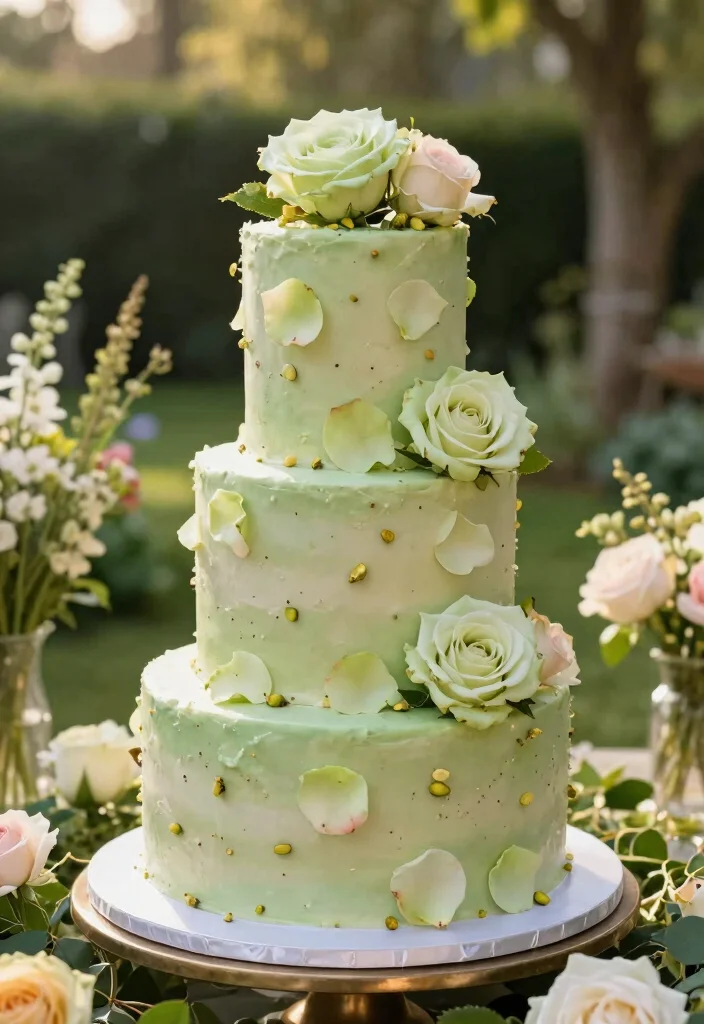 16 Wedding Cake Ideas That Fit Any Wedding Theme 55 16 Wedding Cake Ideas That Fit Any Wedding Theme 15. Pistachio Rose Cake 0