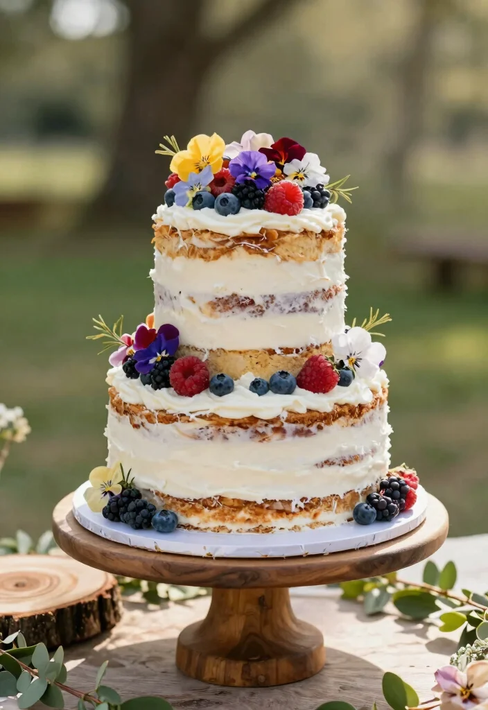 16 Wedding Cake Ideas That Fit Any Wedding Theme 24 16 Wedding Cake Ideas That Fit Any Wedding Theme 4. Rustic Naked Cake 0