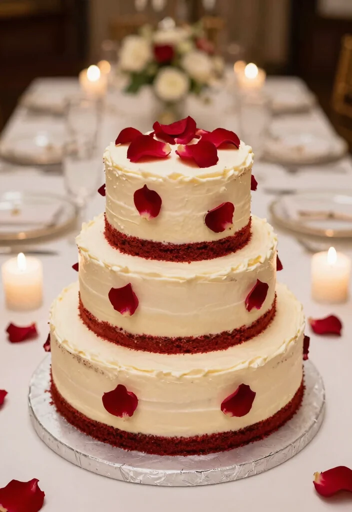 16 Wedding Cake Ideas That Fit Any Wedding Theme 27 16 Wedding Cake Ideas That Fit Any Wedding Theme 7. Classic Red Velvet Cake 0