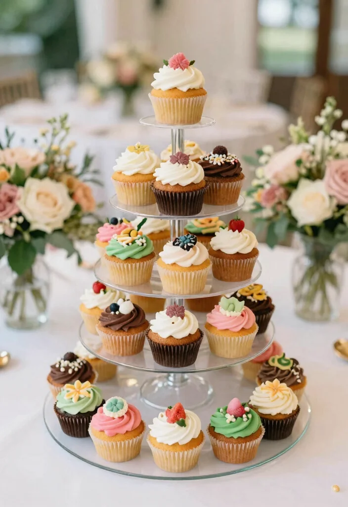 16 Wedding Cake Ideas That Work for Any Type of Wedding 51 16 Wedding Cake Ideas That Work for Any Type of Wedding 11. Cupcake Towers 0