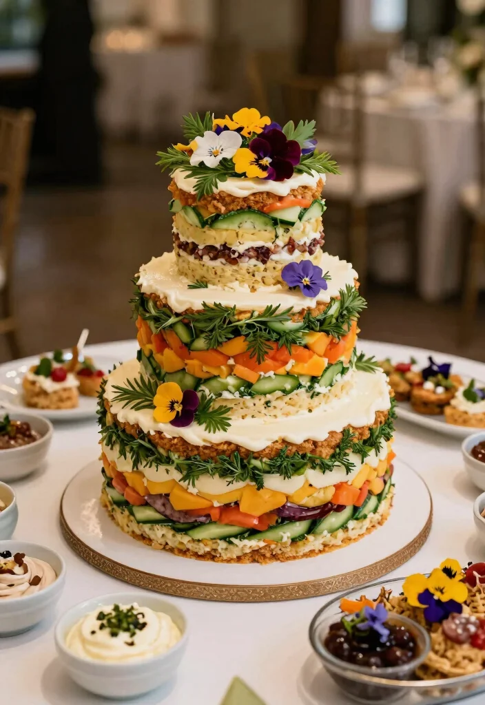 16 Wedding Cake Ideas That Work for Any Type of Wedding 64 16 Wedding Cake Ideas That Work for Any Type of Wedding 14. Savory Cakes 0