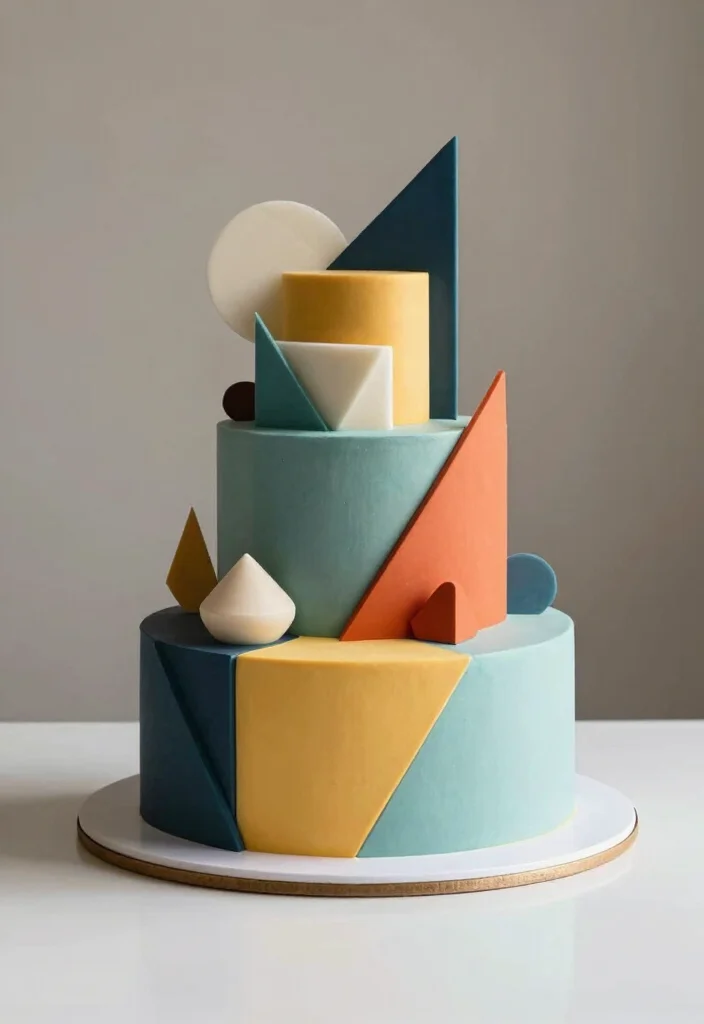 16 Wedding Cake Ideas That Work for Any Type of Wedding 24 16 Wedding Cake Ideas That Work for Any Type of Wedding 4. Geometric Style Cakes 0