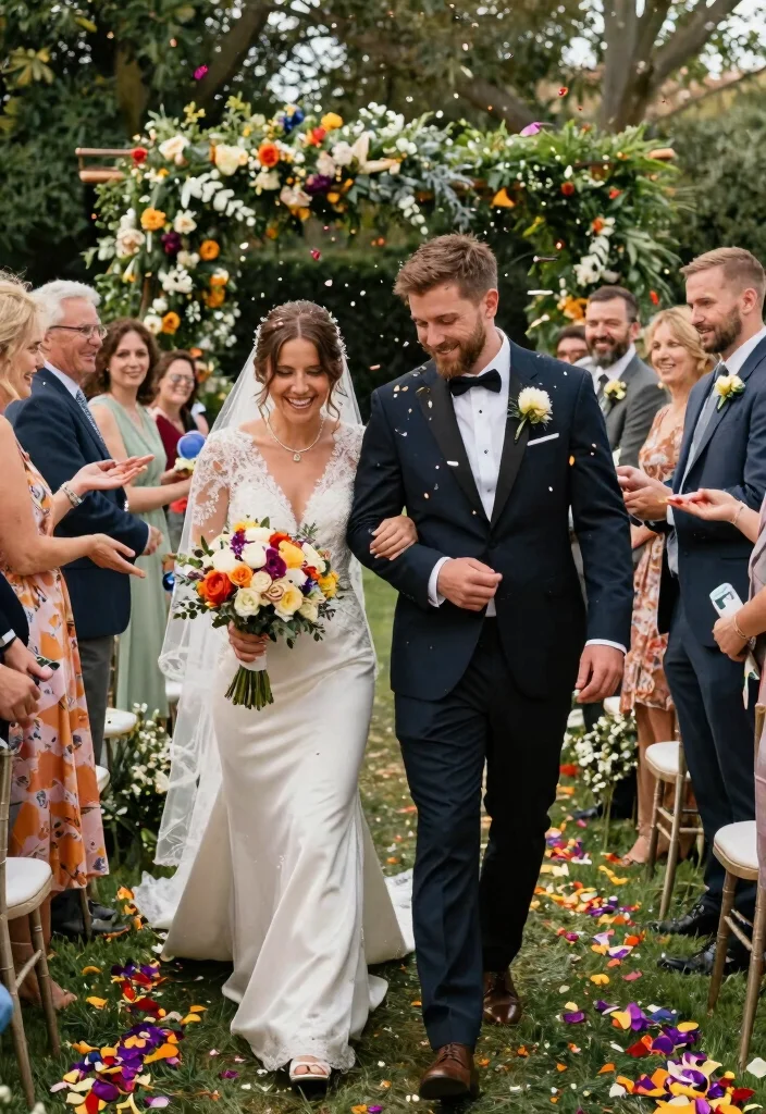 16 Wedding Ceremony Decoration Ideas for Every Wedding Style 3. Biodegradable Confetti 0