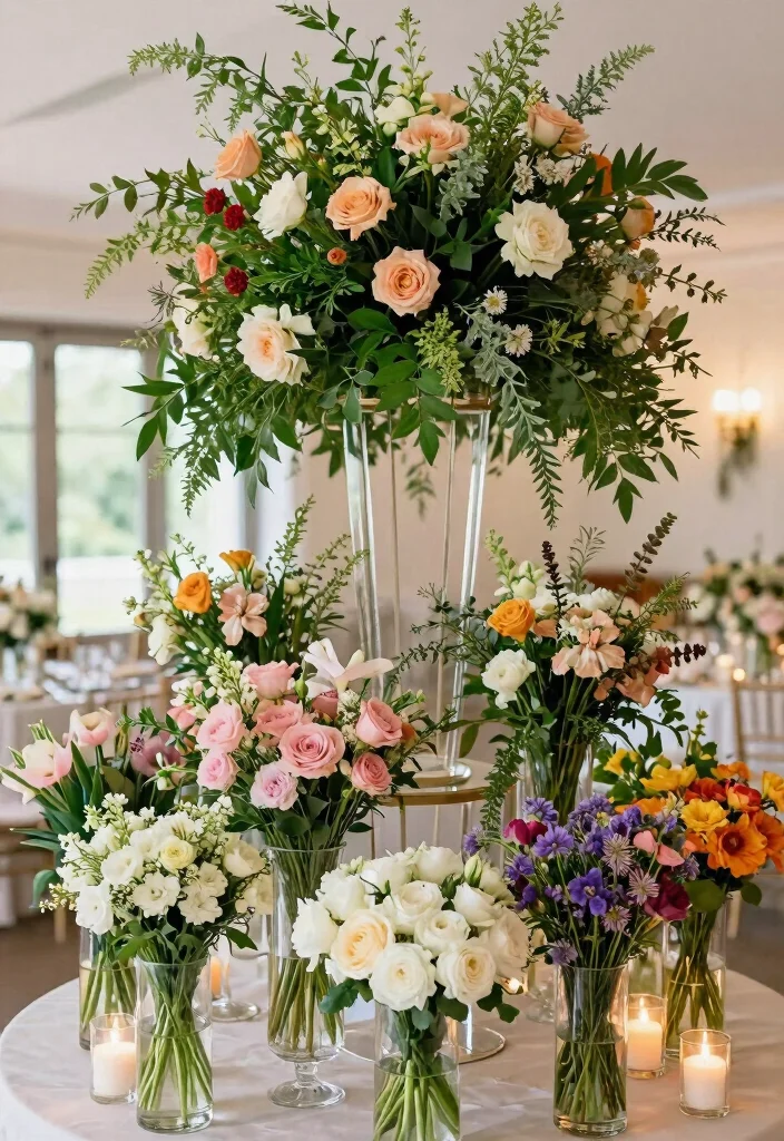 16 Wedding Reception Decoration Ideas Guests Will Truly Remember 4. Floral Arrangements for Weddings 0