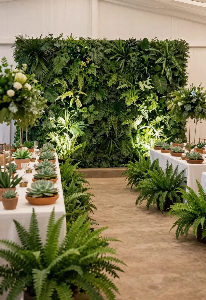 16 Wedding Reception Decoration Ideas Guests Will Truly Remember 8. Live Plants as Decor 0