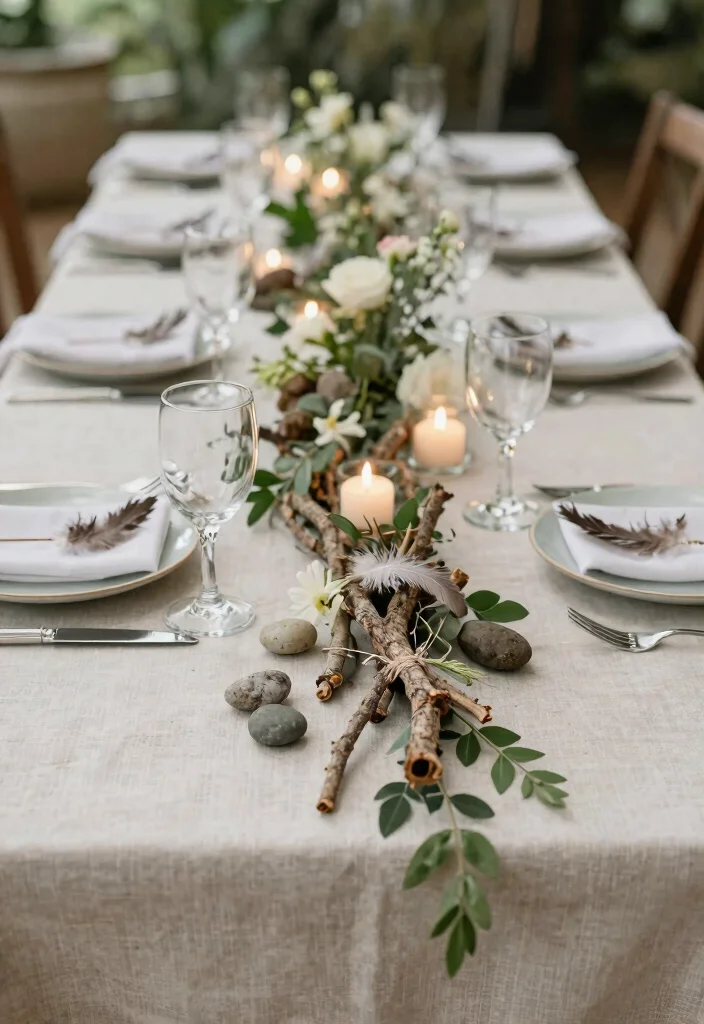 16 Wedding Table Decoration Ideas That Feel Elegant and Practical 15. Nature Inspired Table Decor 0