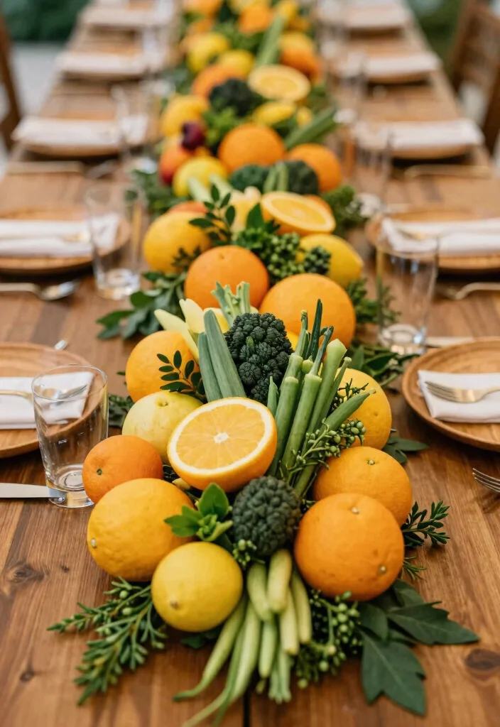 16 Wedding Table Decoration Ideas That Feel Elegant and Practical 4. Edible Centerpieces 0
