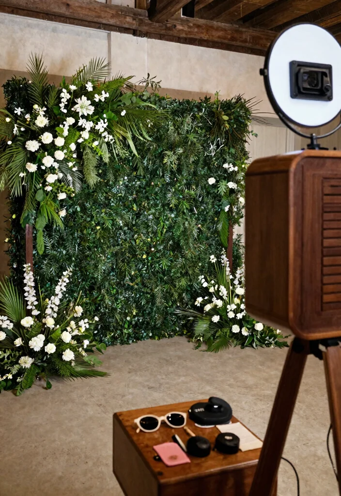 16 Wedding Venue Decoration Ideas That Set the Perfect Mood 13. Photo Booth Backdrop 0