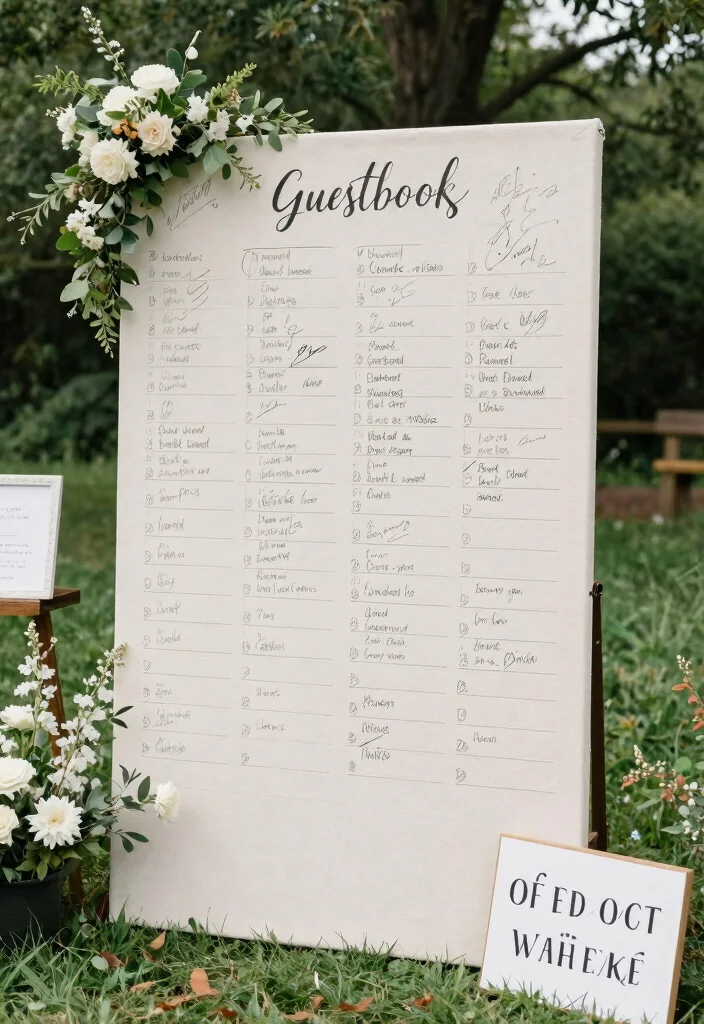 16 Wedding Venue Decoration Ideas That Set the Perfect Mood 16. Unique Guestbook Ideas 0