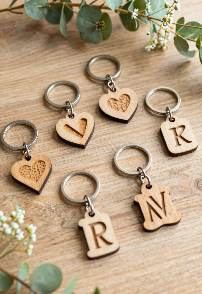 18 Best Wedding Favor Ideas for Every Budget and Wedding Style 8. Engraved Keychains 0