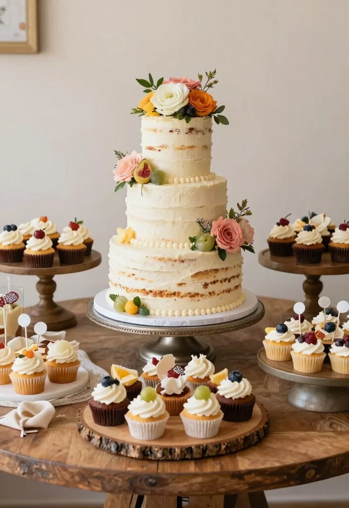 18 Engagement Party Ideas That Feel Fun, Personal, and Easy to Plan 30 18 Engagement Party Ideas That Feel Fun Personal and Easy to Plan 10. A Themed Cake Table 0