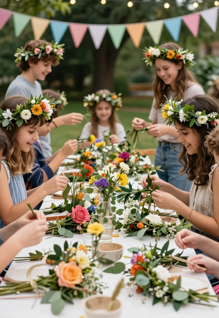 18 Engagement Party Ideas That Feel Fun, Personal, and Easy to Plan 29 18 Engagement Party Ideas That Feel Fun Personal and Easy to Plan 9. Flower Crowns for Guests 0