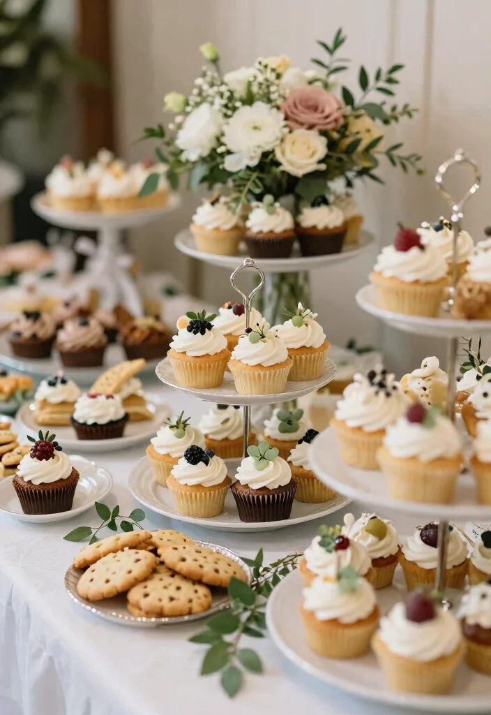 18 Wedding Decoration Ideas on a Budget That Still Look Expensive 17. Dessert Display 0