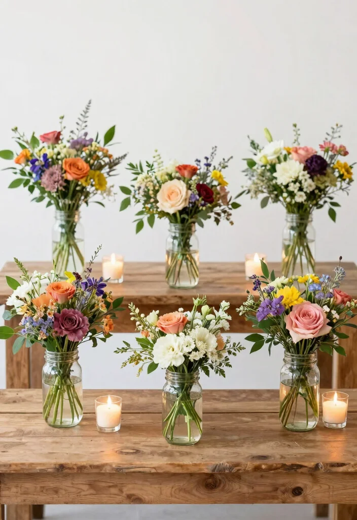 18 Wedding Decoration Ideas on a Budget That Still Look Expensive 6. Simple Floral Arrangements 0