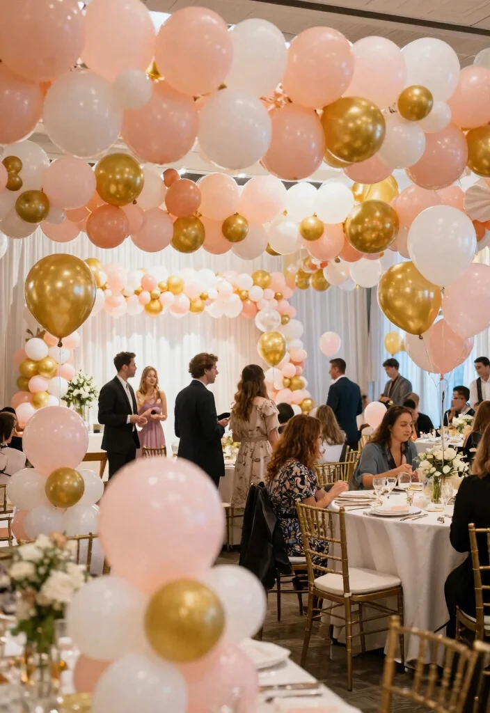 18 Wedding Decoration Ideas on a Budget That Still Look Expensive 9. Balloon Installations 0