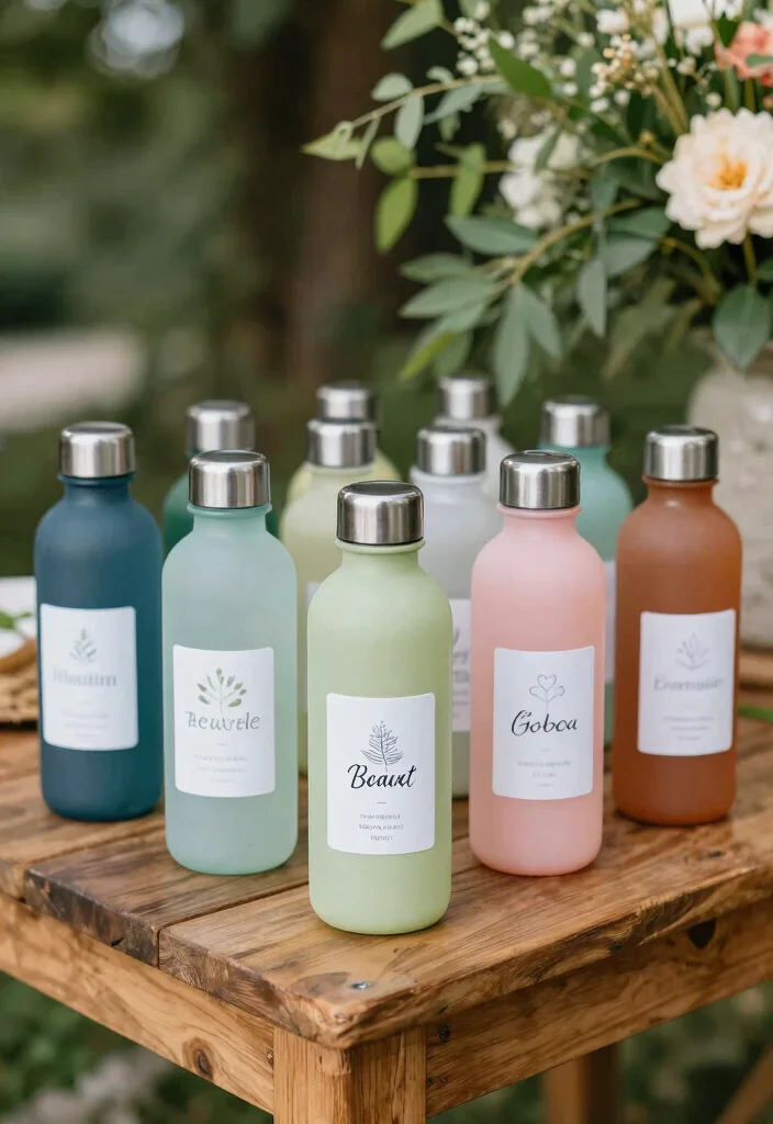 18 Wedding Favor Ideas for Guests That Feel Useful and Memorable 12. Eco Friendly Water Bottles 0