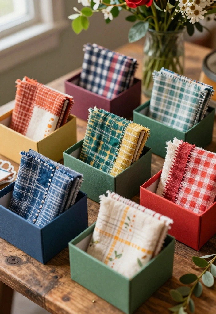 18 Wedding Favor Ideas for Guests That Feel Useful and Memorable 17. Upcycled Fabric Scraps 0