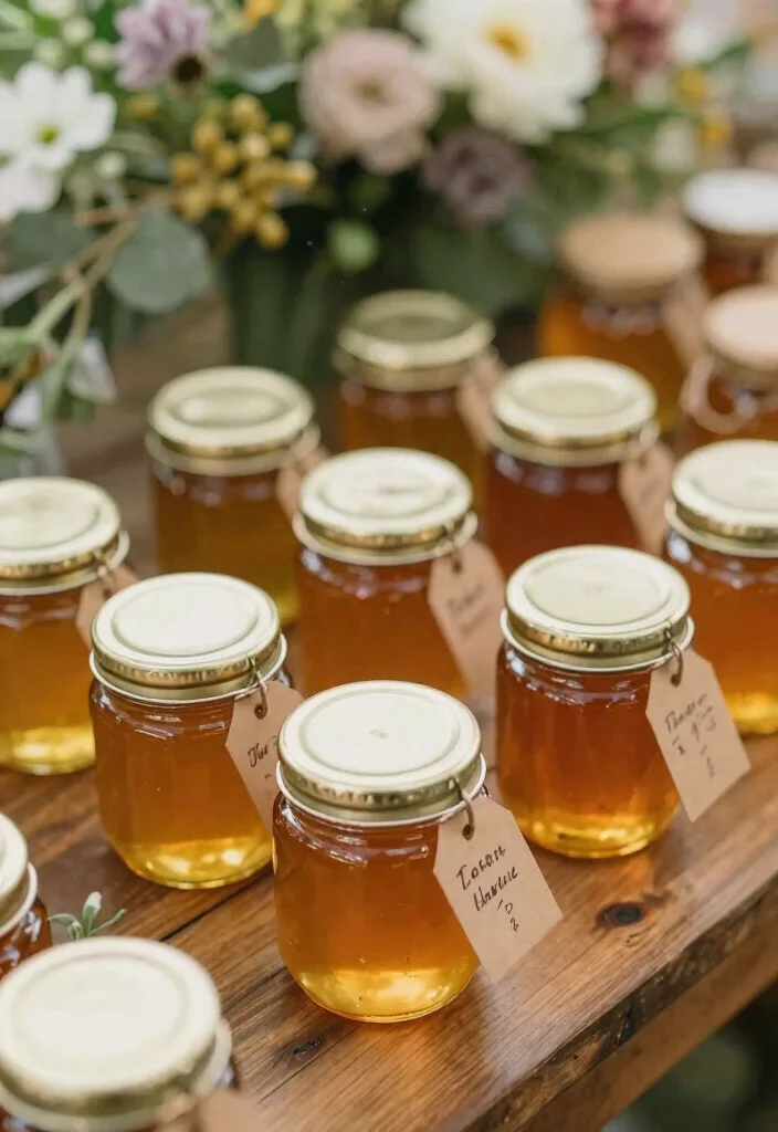 18 Wedding Favor Ideas for Guests That Feel Useful and Memorable 7. Locally Sourced Honey Jars 0