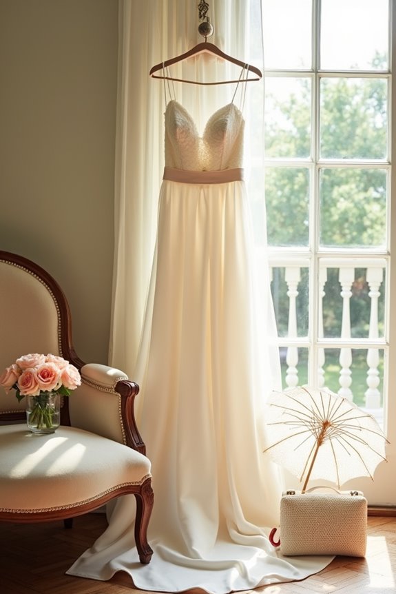 bridesmaids in white consent