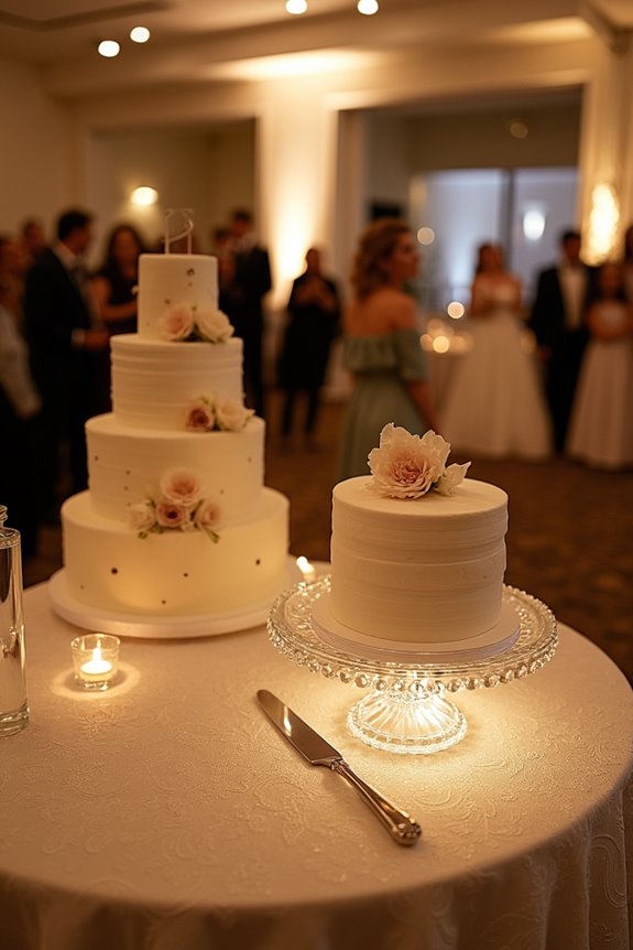 cake cutting coordination with venue and caterer