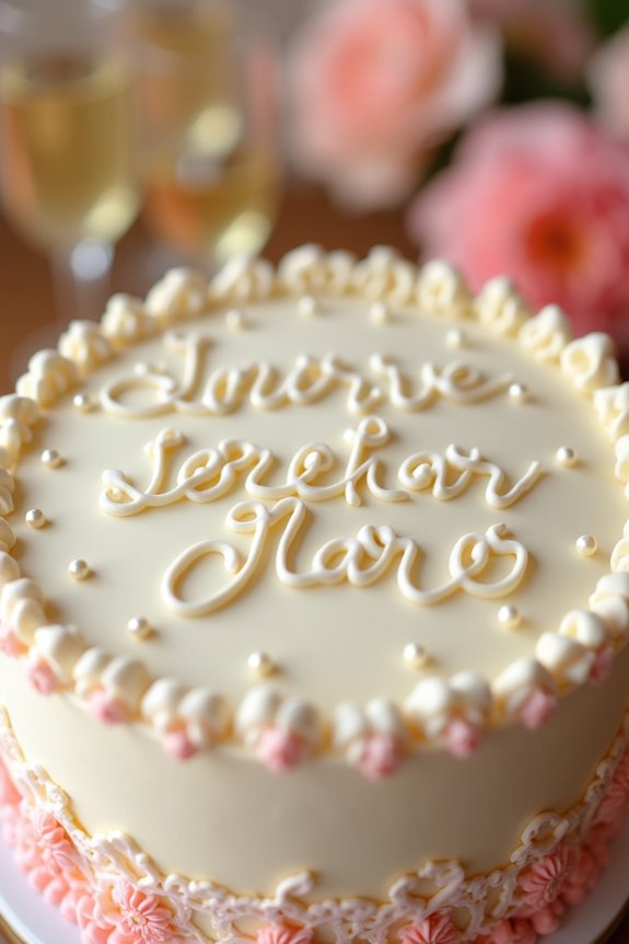 7 Sweet Messages to Write on a Bridal Shower Cake 7 design cohesive bridal cake messages