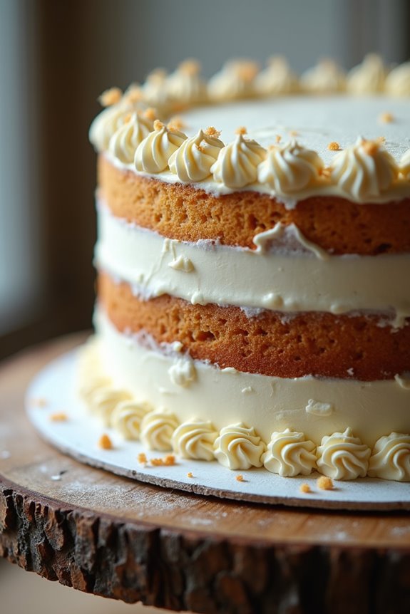 frozen cake fillings degrade over time