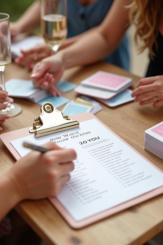 hand out questionnaires explain rules