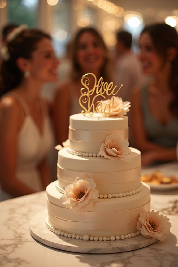 7 Sweet Messages to Write on a Bridal Shower Cake 6 inside joke sparks cake joy