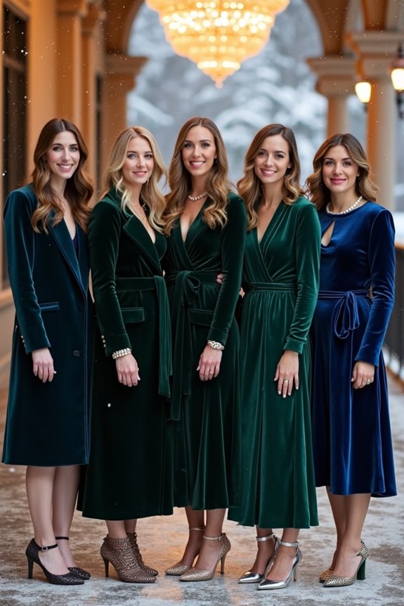 jewel toned velvet elegance layered